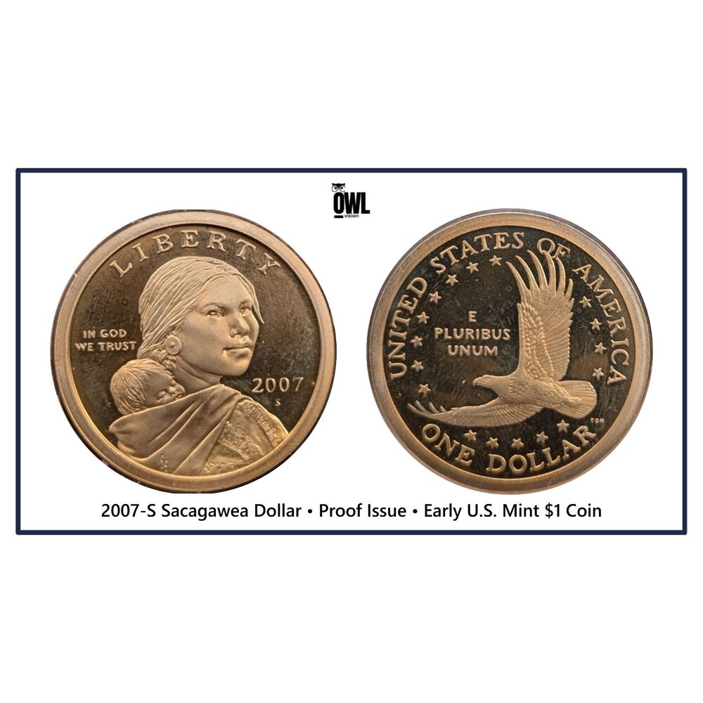 2007‑S Sacagawea Dollar • Proof Issue • Early U.S. Mint $1 Coin • UMM Finds